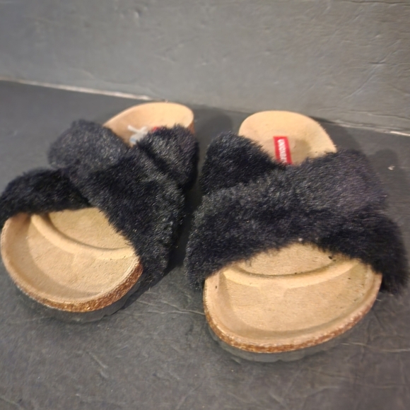 Unionbay Marlee Faux Fur Upper Sandals Size 6M - Picture 4 of 7